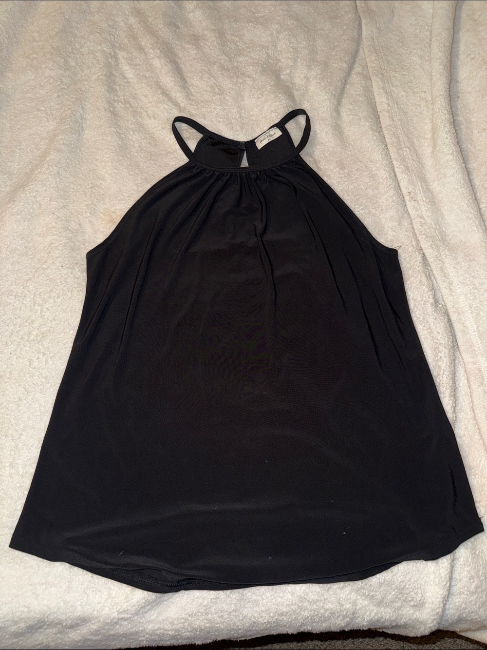 Free Kisses Black Halter-Style Camisole
